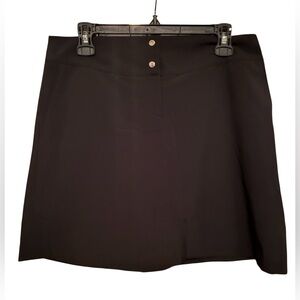 NWT ANNIKA BLACK GOLFING SKORT SIZE 8